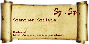 Szentner Szilvia névjegykártya